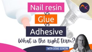 Nail resin glue adhesive