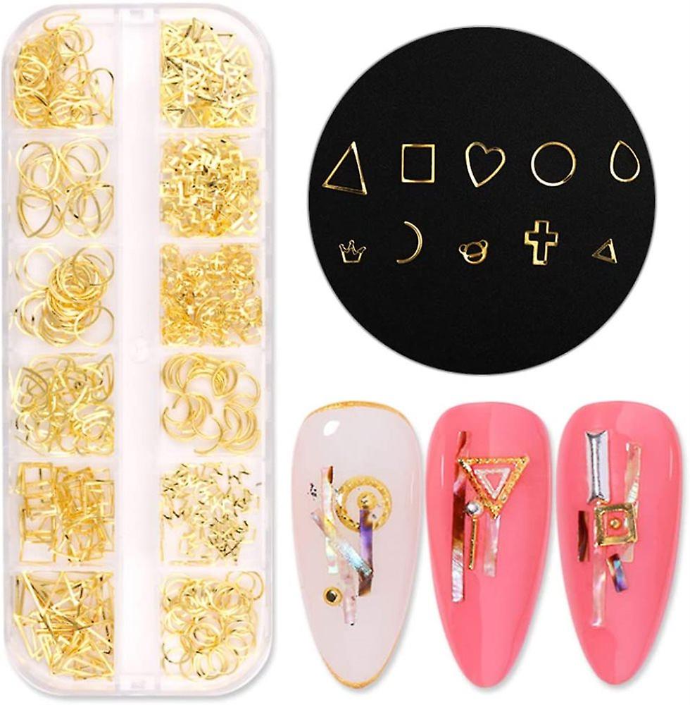Metallic nail embellishments