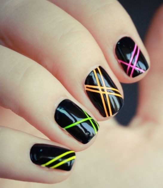 Negative space stripes