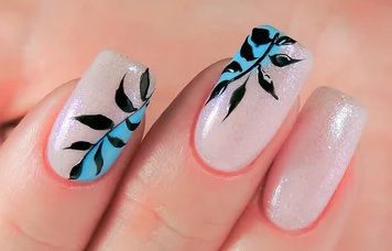 simple nail art with nail art paints