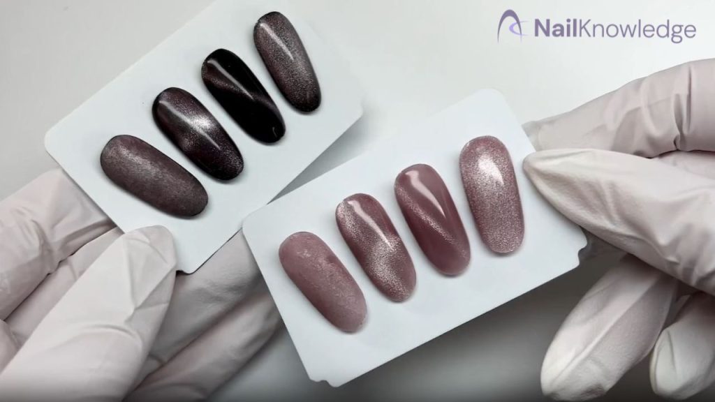 Glass Cat Eye Nails