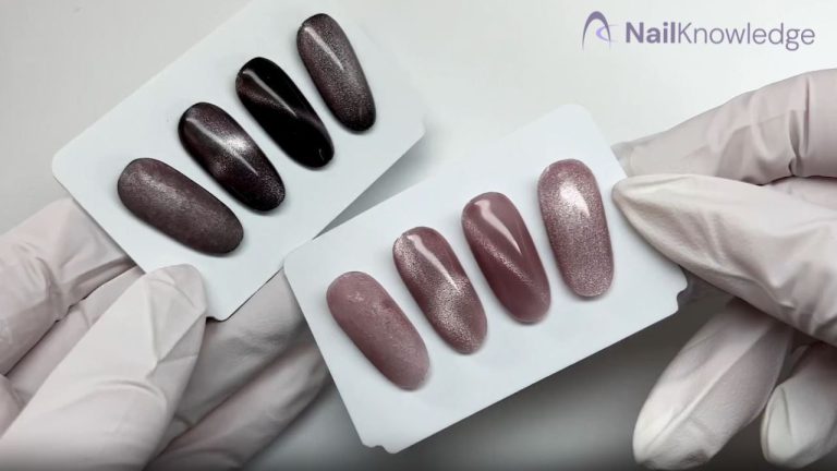 Glass Cat Eye Nails