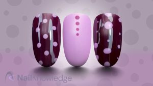 modern polka dot nails micro dot design