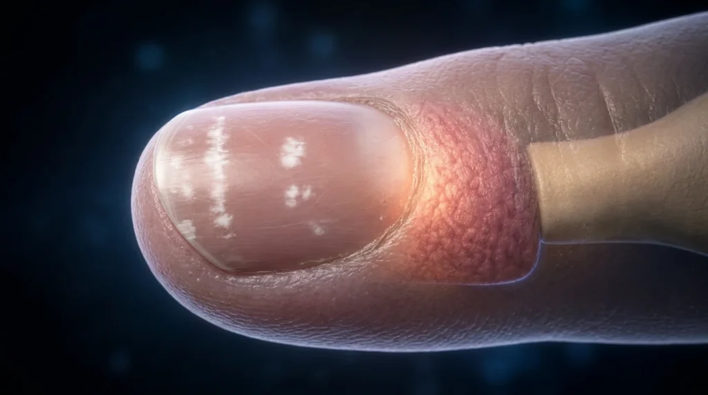 leukonychia punctata small white spots on nails